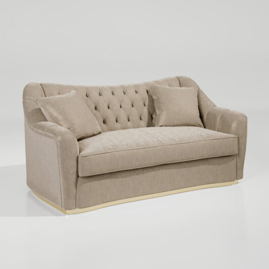 Large Designer Art Deco Style Button Upholstered Sofa Large Designer Art Deco Style Button Upholstered Sofa