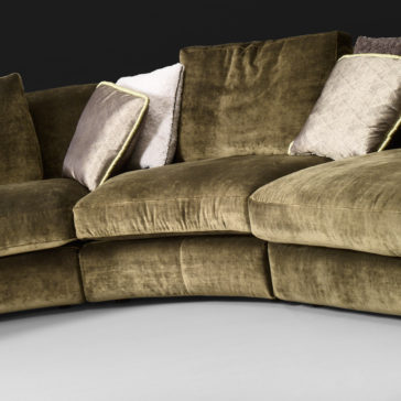 Large Designer Velvet Modular Corner Sofa Large Designer Velvet Modular Corner Sofa