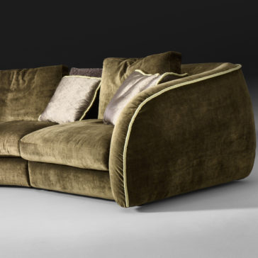 Large Designer Velvet Modular Corner Sofa Large Designer Velvet Modular Corner Sofa