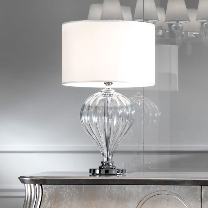 Large Italian Designer Murano Glass Table Lamp