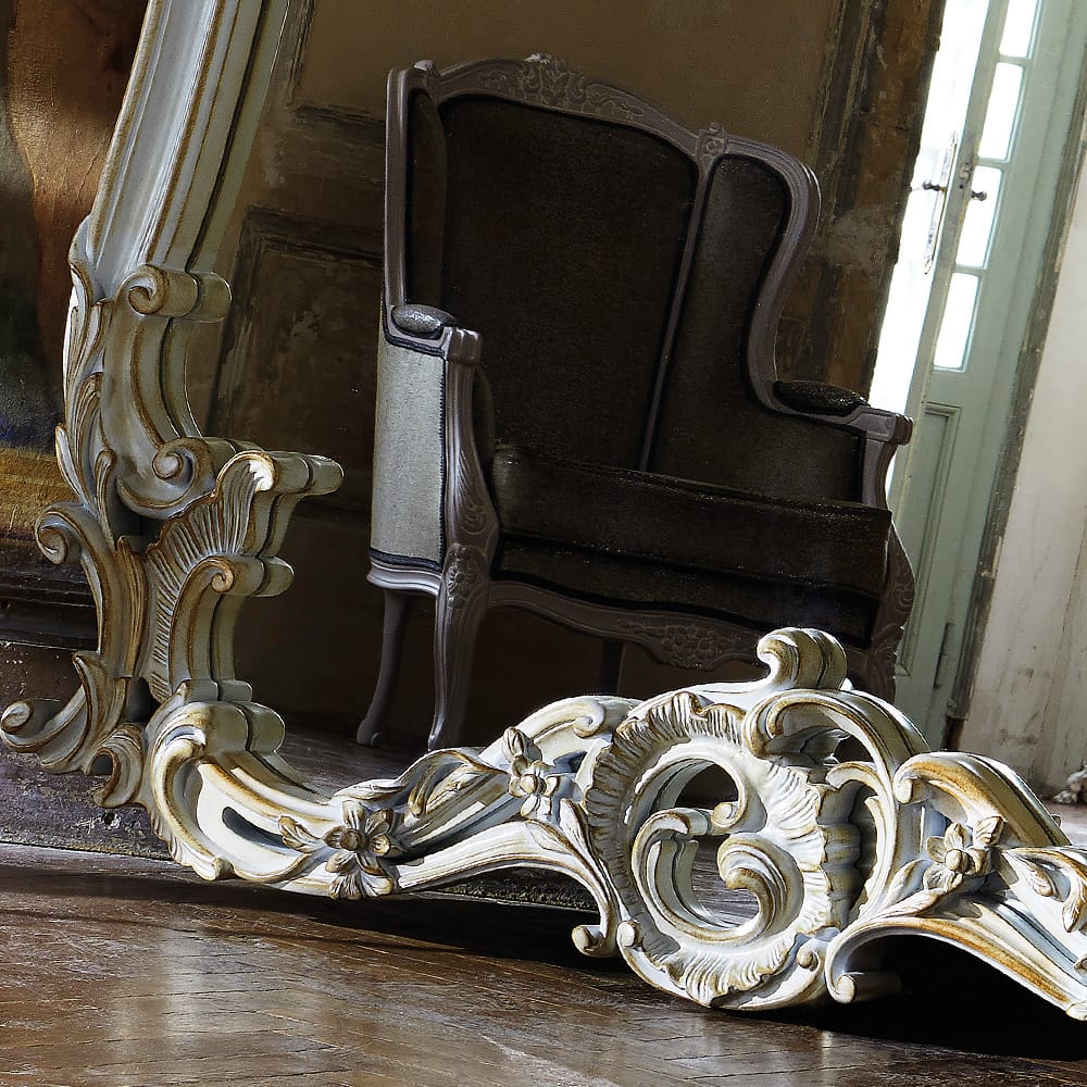 Large Ornate Italian Rococo Dressing Mirror