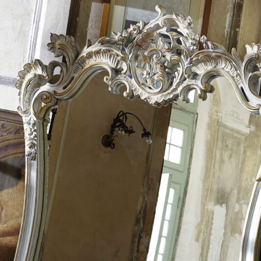 Large Ornate Italian Rococo Dressing Mirror