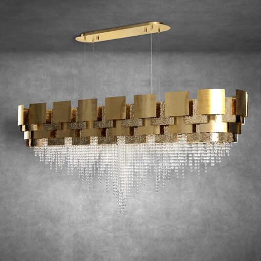 Large Oval Designer Gold Plated Crystal Chandelier Large Oval Italian Designer Gold Plated Crystal Chandelier