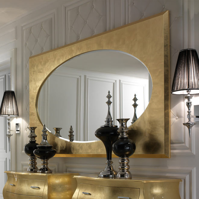 Italian Baroque Reproduction Wall Mirror In A Gold Finish - Juliettes ...