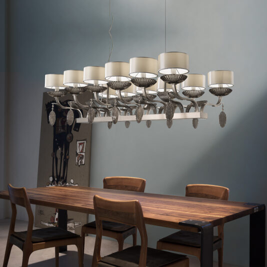 Large Rectangular Venetian Glass Pendant Light Large Rectangular Venetian Glass Pendant Light