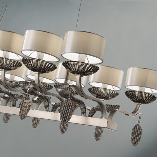 Large Rectangular Venetian Glass Pendant Light Large Rectangular Venetian Glass Pendant Light