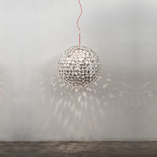 Large Silver Ball Light