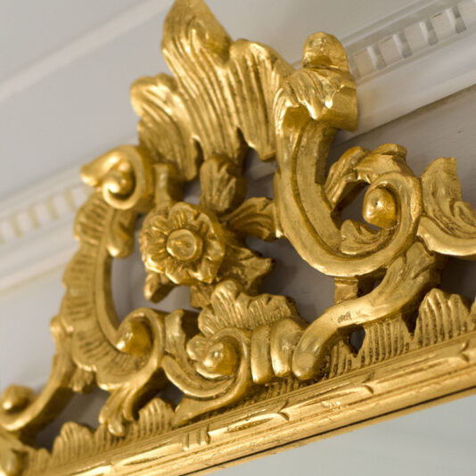 Lavish Gold Leaf Rococo Wall Mirror