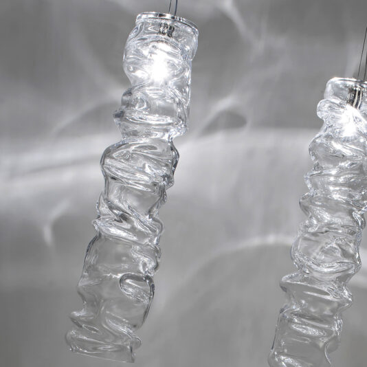 Modern Italian Designer Crystal Pendant Light Lead Crystal Italian Designer Pendant Light