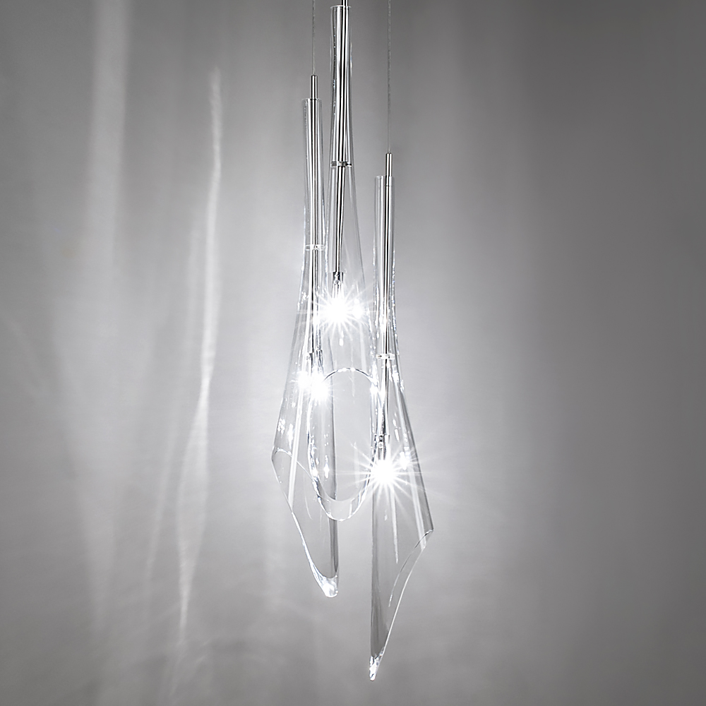 Italian Designer Crystal Glass Pendant Light