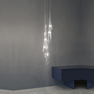 Crystal Glass Italian Designer Pendant Light Lead Crystal Pendant Light