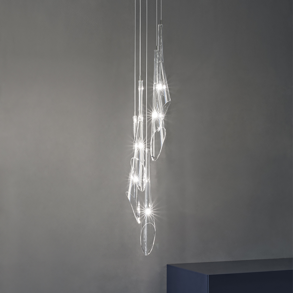 Crystal Glass Italian Designer Pendant Light