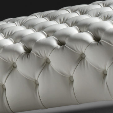 Leather Designer Button Upholstered Bench Leather Designer Button Upholstered Bench