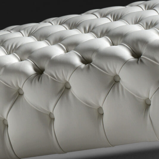 Leather Designer Button Upholstered Bench Leather Designer Button Upholstered Bench