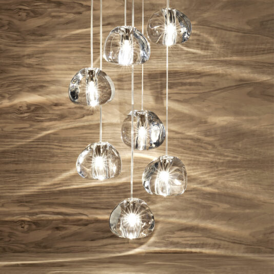 Long Stairway Crystal Pendant Light Long Stairway Crystal Pendant Light