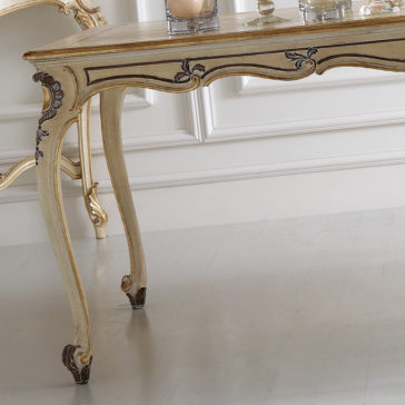 Louis XV Reproduction Rectangular Classic Italian Dining Table Louis XV Reproduction Rectangular Classic Italian Dining Table