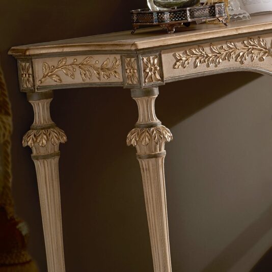 Louis XVI Reproduction Italian Classic Console And Mirror Set Louis XVI Reproduction Italian Classic Console And Mirror Set