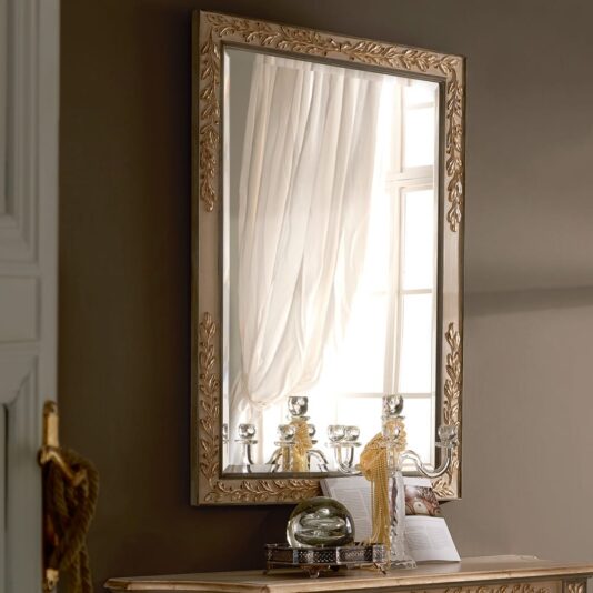 Louis XVI Reproduction Italian Classic Console And Mirror Set Louis XVI Reproduction Italian Classic Console And Mirror Set