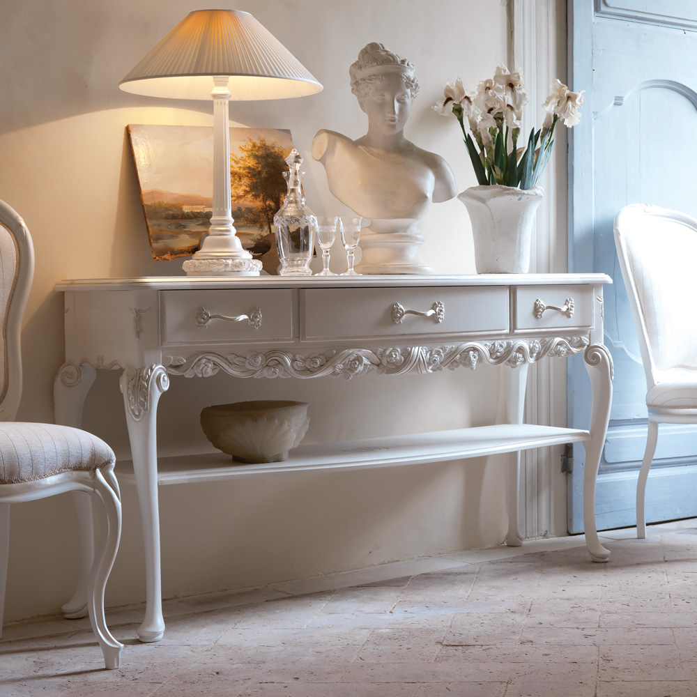 Luxurious Carved Italian Console Table