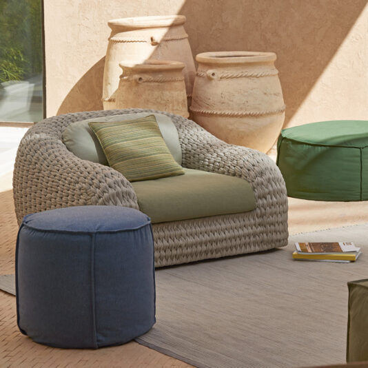 Luxurious Designer Contemporary Outdoor Garden Armchair