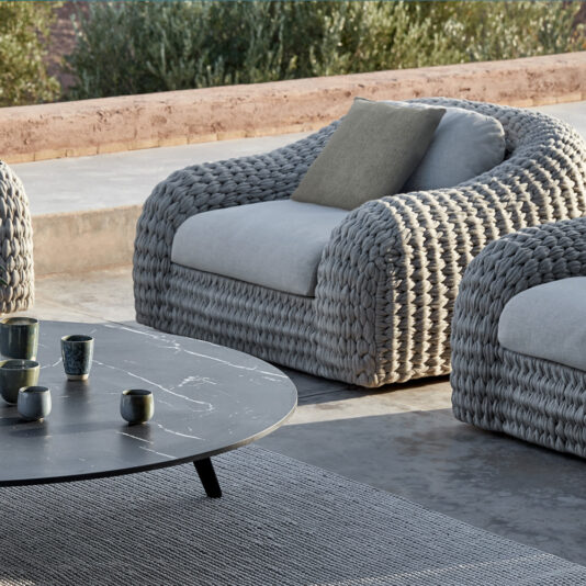 Luxurious Designer Contemporary Outdoor Garden Armchair