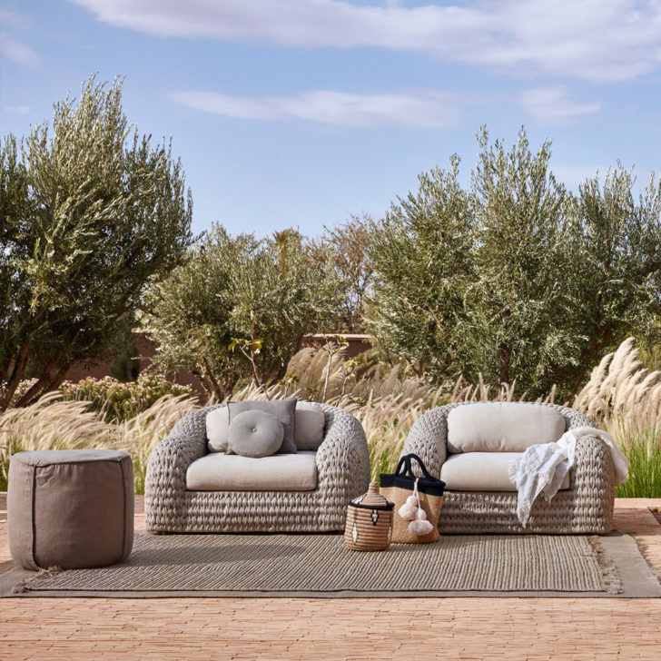 Luxurious Designer Contemporary Outdoor Garden Armchair