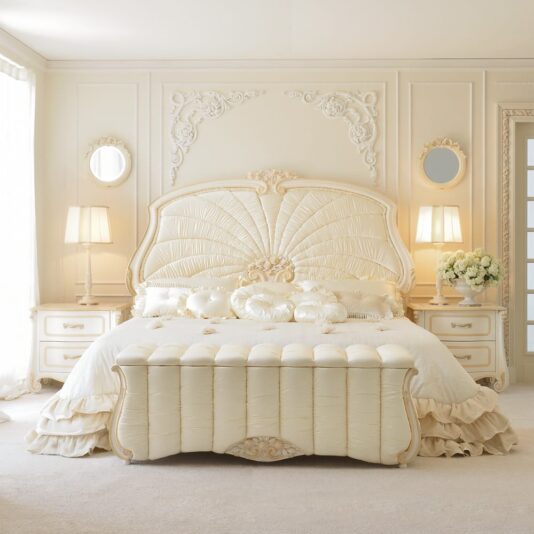 Luxurious Italian Bedside Table With Drawers Luxurious Italian Bedside Table With Drawers