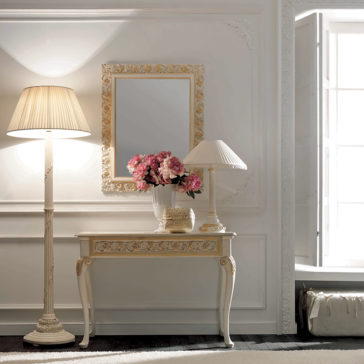 Luxurious Italian Ivory And Gold Rococo Mirror Luxurious Italian Ivory And Gold Rococo Mirror