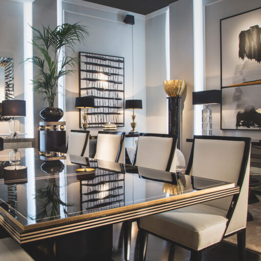 Luxury Black Lacquered Velvet Designer Dining Chair Luxury Black Lacquered Velvet Designer Dining Chair