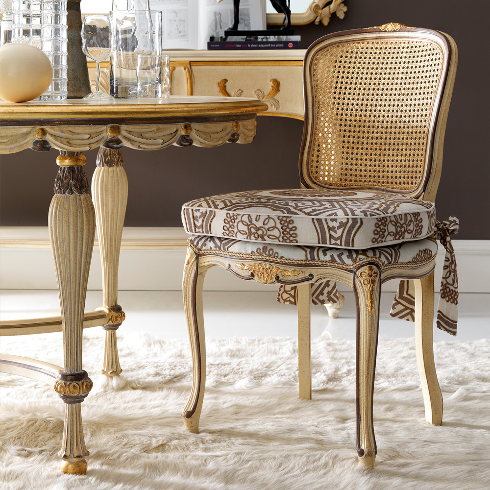 Luxury Classic Italian Louis XVI Reproduction Dining Chair