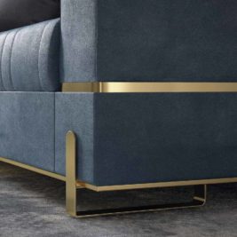 Luxury Designer Contemporary Leather Italian Sofa