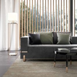 Luxury Designer Contemporary Leather Italian Sofa