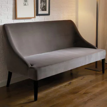 Luxury Designer Italian Grey Velvet Day Sofa Luxury Designer Italian Grey Velvet Day Sofa