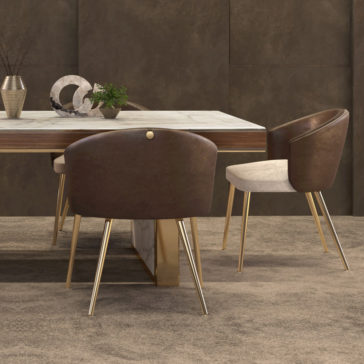 Luxury Designer Two-Tone Dining Chair Luxury Designer Two-Tone Dining Chair