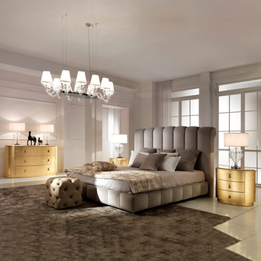 Luxury Italian Designer Gold Leaf Drawers
