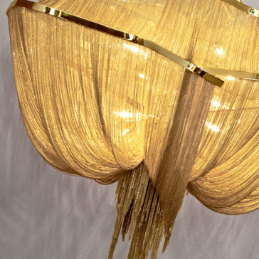 Luxury Gold Plated Chain Chandelier Luxury Gold Plated Chain Chandelier