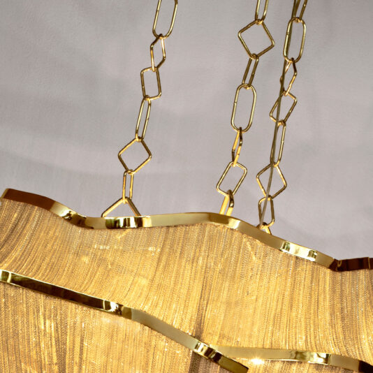 Luxury Gold Plated Chain Chandelier Luxury Gold Plated Chain Chandelier