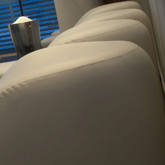 Luxury Italian Contemporary Curved Chaise