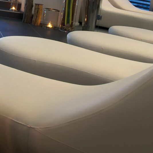 Luxury Italian Contemporary Curved Chaise