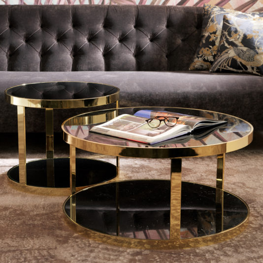 Luxury Italian Designer Round Coffee Table