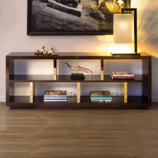 Luxury Italian Ebony Bookcase