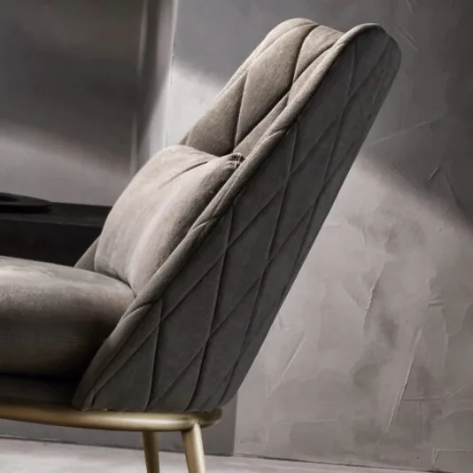 Luxury Italian Quilted Nubuck Leather Rocking Chair Luxury Italian Quilted Nubuck Leather Rocking Chair