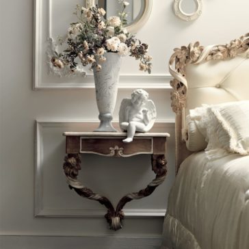 Luxury Italian Wall Fixing Bedside Table Luxury Italian Wall Fixing Bedside Table