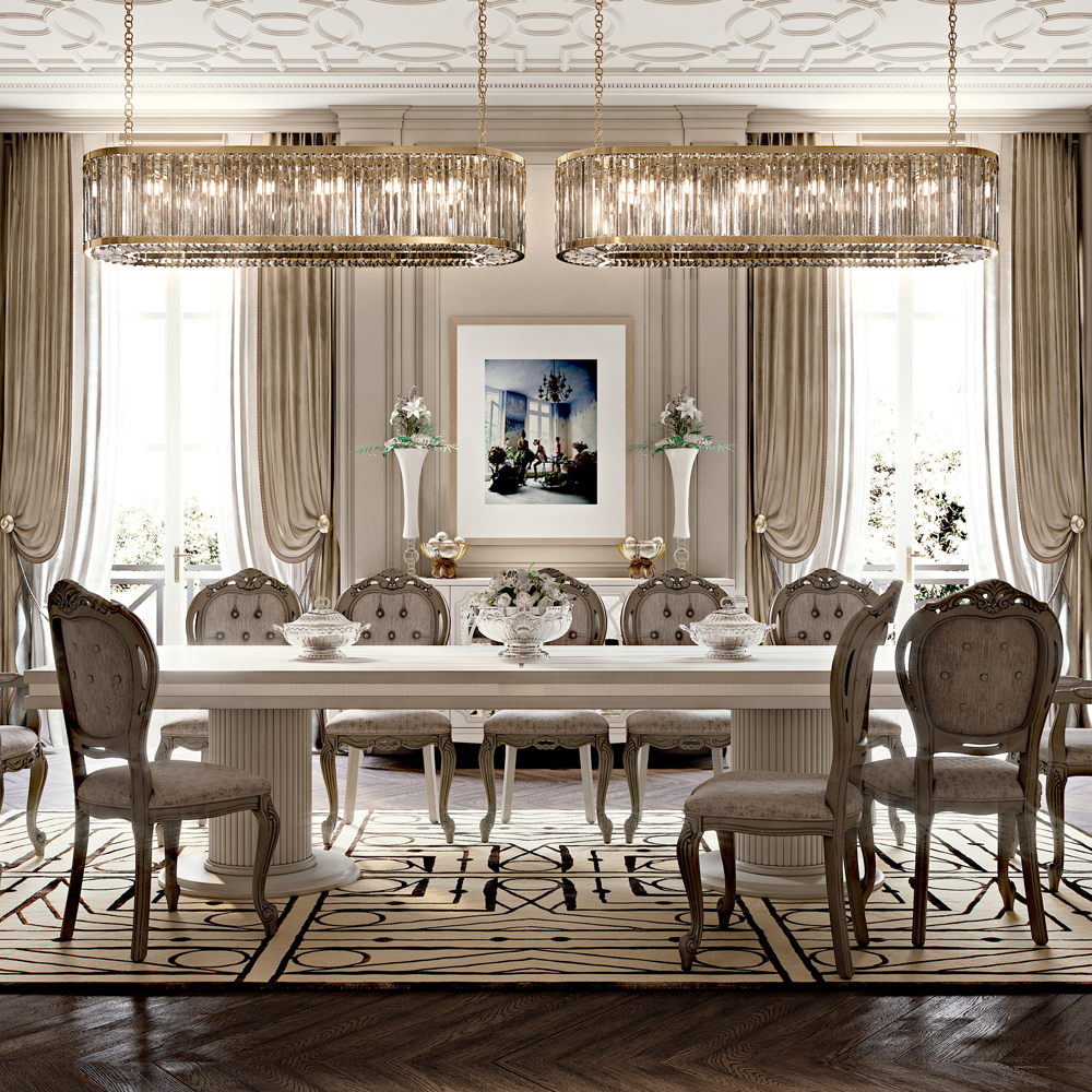 Luxury Modern Designer Oval Chandelier