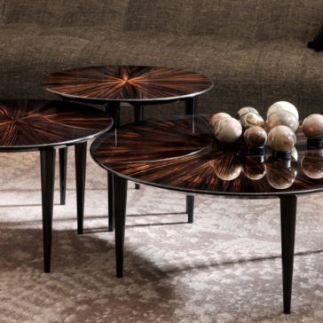 Luxury Nest Of Macassar Veneer Side Tables Luxury Nest Of Macassar Veneer Side Tables