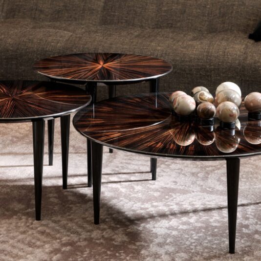 Luxury Nest Of Macassar Veneer Side Tables Luxury Nest Of Macassar Veneer Side Tables