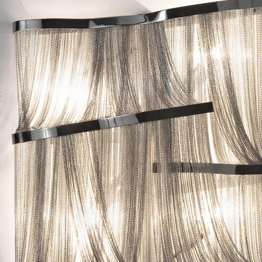 Luxury Silver Chain Wall Light Luxury Silver Chain Wall Light