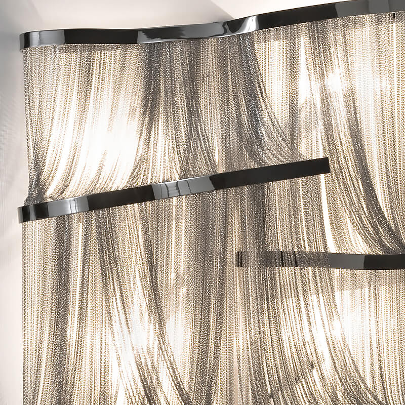 Luxury Silver Chain Wall Light