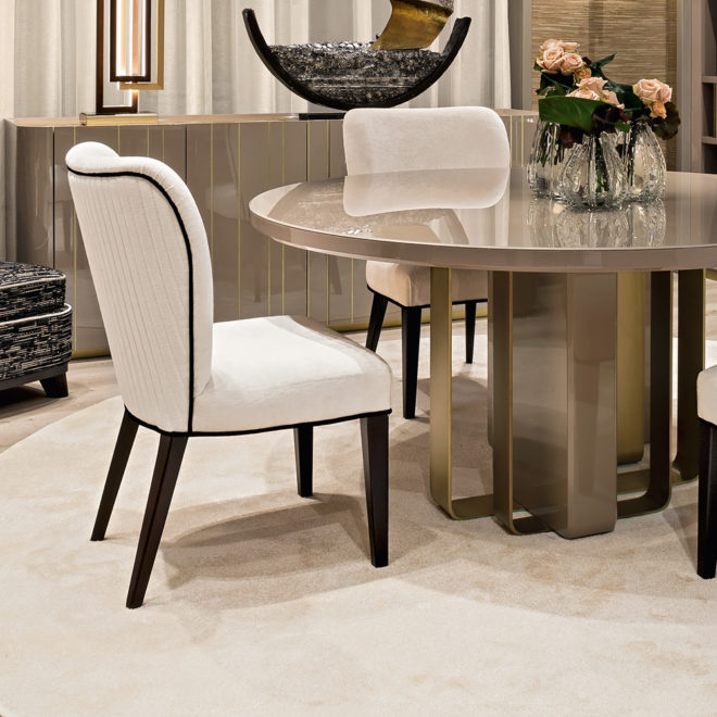Luxury Velvet Italian Designer Dining Chair - Juliettes Interiors