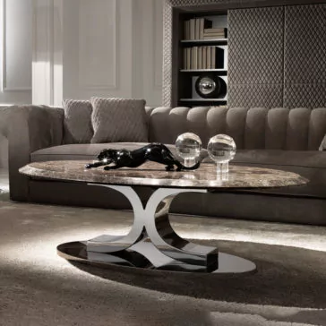 Luxury Contemporary Italian Oval Marble Coffee Table Luxury Contemporary Italian Oval Marble Coffee Table
